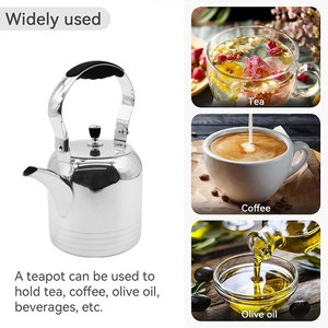 800ml/1L/1.5L/2L Stainless Steel Pitcher Milk Water Pitcher Large Capacity Teapot <b>Set</b> with Lid for Beverages Coffee <b>Tea</b> - Product Image 3