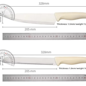 Ensemble de couteaux de chef, couteau Santoku, couteau utilitaire en acier inoxydable, ensemble de couteaux de cuisine avec support - Product Image 5