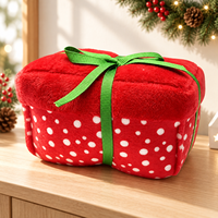 Figurines en peluche de Noël : Père Noël, Renne, Bonhomme de neige, Ours – en coton PP, peluche courte brodée – Décoration de fête de Noël