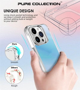 Funda Magnética Rígida con Protección Trasera para <span class=keywords><strong>iPhone</strong></span> 15 <span class=keywords><strong>Pro</strong></span>, 16E, 15, 11, 12, 13 Mini, 14+, 17 <span class=keywords><strong>Pro</strong></span> Max, Air Plus - Product Image 6