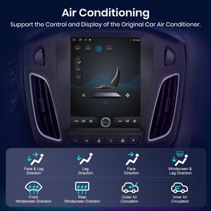 Junsun cho Tesla phong cách cho Buick Regal cho FORD FOCUS MK 3 2012 2017 Android tự động không dây Carplay đài phát thanh xe đa phương tiện không có 2DIN - Product Image 5