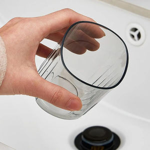 Gobelets de voyage portables en plastique à double compartiment pour dentifrice, boîte de rangement scellable pour la maison, la salle de bain et les hôtels (vente en gros) - Product Image 2