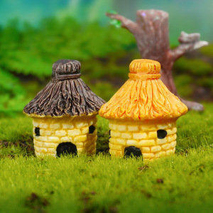 ปลาเรซิ่นเพ้นท์มือรักษ์โลกสำหรับตกแต่งสวน <span class=keywords><strong>บ้าน</strong></span>จำลองหลังคาฟางพร้อมของตกแต่งเล็กๆ น้อยๆ - ประกอบเอง - Product Image 4