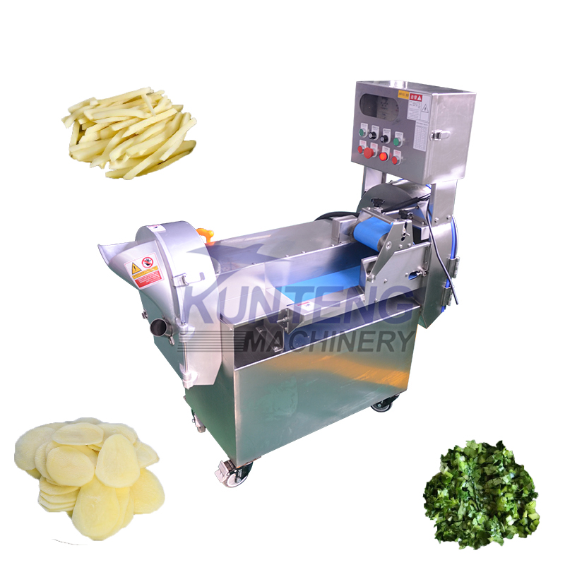 Commerciële Automatische Jalapeno Snijmachine Wortelsalade Shredder Snijmachine Blad Groente Spinazie Potota Snijmachine