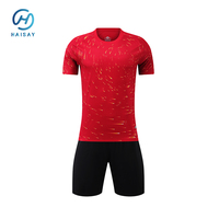 Maillot de football respirant à col en V Haisay pour adultes, sublimation intégrale, nouveau modèle de saison, uniformes de football confortables en gros