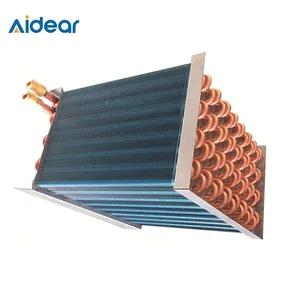 Aidear Refrigerant Heat Exchanger Stainless Steel Tube and fin Cooling Type heat exchangers Air Water Coil