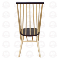 Silla de Comedor Contemporánea, Estructura de Madera Maciza, Asiento Acolchado Suave, Silla Minimalista para el Hogar
