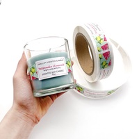 Étiquettes autocollantes personnalisées en papier texturé lin de luxe pour bougies et cosmétiques, faible MOQ, vente en gros