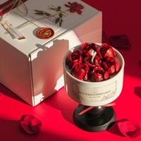 AIKUN Bougie en céramique personnalisée de luxe avec étiquette privée, décoration d'intérieur, pot en céramique réutilisable, bougie parfumée pour cadeau de la Saint-Valentin
