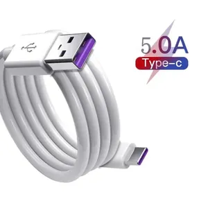 Kabel Data pengisi daya Super, kabel Data Super Charger tipe-c, kabel isi daya Super Usb 5a tipe C, pengisian cepat, untuk Huawei, Usb, 5a, kabel Data tipe c, P30 P20 Pro Lite, Mate20 10 Pro P10 Plus Lite