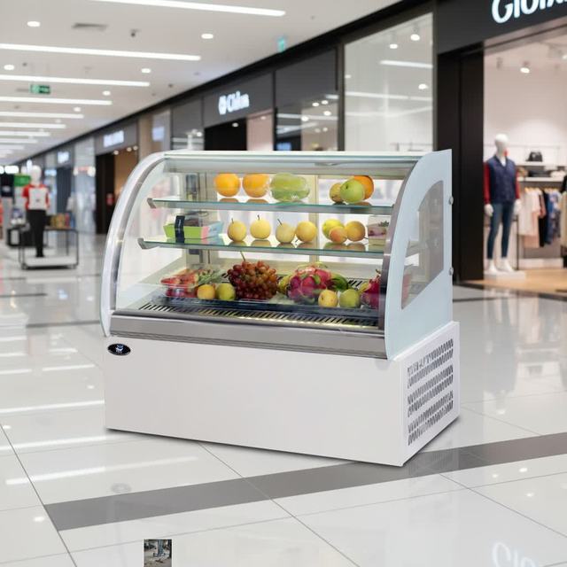 Quality Assured Heavy Duty Fresh Produce Display Cooler Commercial Display Freezer Refrigerated Display Case