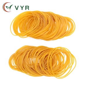 Vente en gros d'usine : Élastiques en caoutchouc naturel transparent jaune, extensibles, écologiques, non toxiques et non collants - Product Image 1