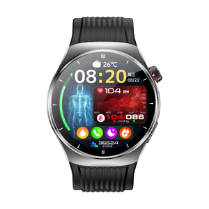 Montre connectée de surveillance de la santé en métal, directement de l'usine OEM, avec moniteur de fréquence cardiaque, tension artérielle, ECG, SpO2, étanche IP66, pour la santé des personnes âgées et le suivi de la forme physique - Product Image 2