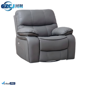 Sofá Reclinable de Cuero de Lujo de Una Plaza, Ajustable, Ergonómico, Relleno de Esponja, Patas de Acero Inoxidable, <span class=keywords><strong>Muebles</strong></span> para Sala de Estar/Apartamento - Product Image 4