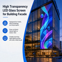 Écran LED transparent haute performance pour publicité invisible, panneau d'affichage en cristal LED, module de film LED, affichage vidéo LED IP65