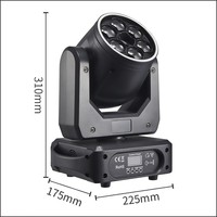 Nouvelle Arrivée 2026 : Projecteur Lyre Mobile 6*15W RGBW avec Laser LED Effet BEE EYE pour Scène, Fête, Mariage et Éclairage DJ