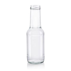 Botella de salsa de cuello alto redondo de vidrio de pedernal de 300ml Acabado giratorio de 38mm - Product Image 1