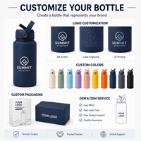 32oz Edelstahl-Wasserflasche mit Magnetischem Handyhalter-Deckel Isolierte Auslaufsichere Sportflasche für Fitness Reisen Camping