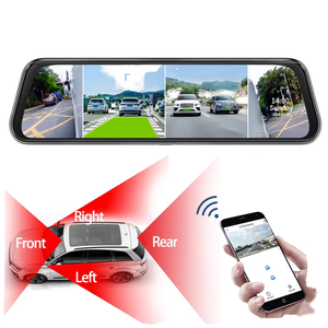 2023 mới HD 2K đầy đủ 10 inch màn hình cảm ứng phía sau gương kép kênh tầm nhìn ban đêm Camara <span class=keywords><strong>DVR</strong></span> Wifi Dash Cam 4k - Product Image 1