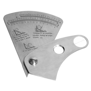 उच्च गुणवत्ता वाले पंखे के आकार का वेल्ड गेज सेल्टर वेल्डिंग गेज/वेल्डिंग मापने वाला उपकरण स्टेनलेस स्टील 304 - Product Image 2