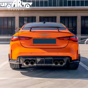 Pièces de décoration de <span class=keywords><strong>voiture</strong></span> d'usine HS plastique ABS aspect fibre de carbone 13e génération aileron d'aile de coffre arrière universel pour voitures berline - Product Image 4