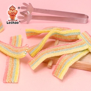 <span class=keywords><strong>Caramelle</strong></span> Gommose alla Liquirizia Colorate a Forma di Cintura Lunga, Nuovo Design della Fabbrica Lechao, Snack Halal, <span class=keywords><strong>Caramelle</strong></span> Acide per Vendita all'Ingrosso - Product Image 2