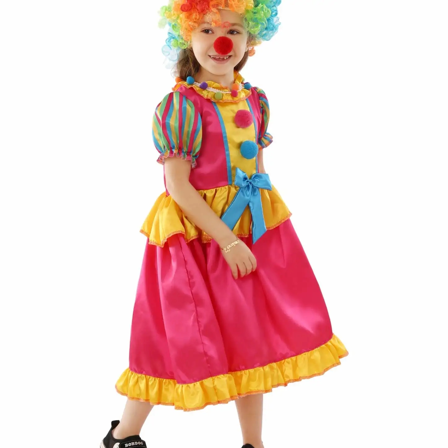 Kostum Cosplay pesta anak-anak, 2024 gadis badut karnaval panggung