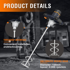 MAXXT 1220W Pengaduk Mortar Pengaduk Cat Beton Pengaduk Semen Bitumen Manual Praktis untuk Penggunaan di Rumah - Product Image 5