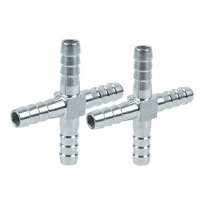 Raccord pneumatique YOD haute pression 4 voies, usiné CNC, pour tuyaux de 6/8/10 mm, idéal pour la réaménagement de systèmes de contrôle d'air et l'automatisation - Product Image 4