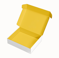Vente en gros d'emballage de boîte d'expédition en carton personnalisé avec impression personnalisée boîte d'expédition cadeau ondulée noire
