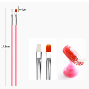 <span class=keywords><strong>Kit</strong></span> de 15 brosses à ongles pour manucure, 15 pièces, ensemble d'outils d'<span class=keywords><strong>art</strong></span> d'ongle, gel UV, rose, rouge et noir - Product Image 6
