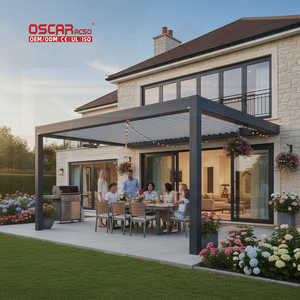 Système de toiture à persiennes réglables avec <span class=keywords><strong>lames</strong></span> rotatives pour l'extérieur, kits pour patio, jardin, balcon, <span class=keywords><strong>pergola</strong></span> - Product Image 1