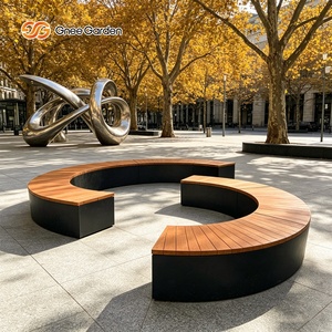 Gnee Garden Corten Steel Planter <b>Outdoor</b> Decoration Water Resistant Prefinished CE Certified 2mm Thickness Natural Rust Color - Product Image 3