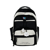 Sac à dos léger et imperméable pour adolescents et étudiants, sac d'école multi-poches pour le lycée et le collège