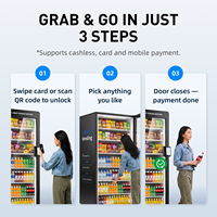Distributeur automatique intelligent LERKE pour hôtels et centres commerciaux – Machine à snacks et boissons avec paiement sans espèces