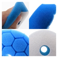 Tampons de polissage en mousse auto-agrippante de 95 mm pour voiture, tampons de lustrage en mousse, éponges de cirage pour le polissage, le cirage et l'élimination des rayures des voitures