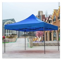 Pare-soleil télescopique pliable, résistant au soleil, forme carrée, avec abri de pluie, pour la publicité, 4 pieds