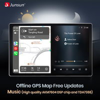 Stok EU Junsun X7 MAX untuk Kia Sorento 2 XM 2009 - 2012 2K layar HD CarPlay nirkabel Auto Radio mobil Multimedia Radio