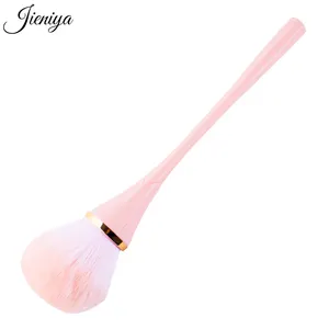 Design Pink Nail Polish Art Cleaning Brush Manicure Nail Painting Nylon Dust Pinceles Loose Powder Brush Make Up Tool Supplier