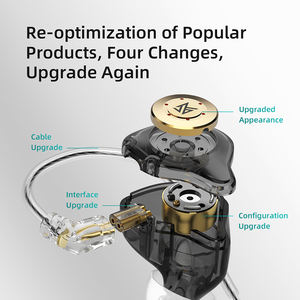 KZ <span class=keywords><strong>EDX</strong></span> <span class=keywords><strong>Pro</strong></span> Auriculares Intrauditivos con Cable e Inalámbricos, Auriculares IEM para Músicos y Audiófilos, Auriculares HiFi Desmontables con Bluetooth de 2 Pines - Product Image 5