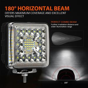 4x4 accessoires de voiture plus lumineux <span class=keywords><strong>4</strong></span> côtés tireur Combo faisceau <span class=keywords><strong>Led</strong></span> lumière de conduite largement utilisé pour SUV Jeep camion Scooter <span class=keywords><strong>Golf</strong></span> Van - Product Image 4