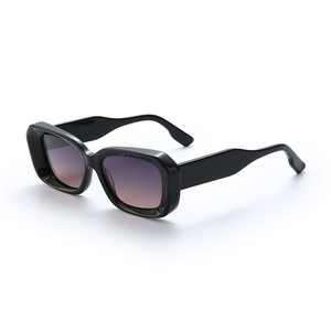 Gafas de Sol de Lujo para Hombre, Negras, al por Mayor, de Acetato, Polarizadas, Retro, Cuadradas, Modelo 2026 - Product Image 2