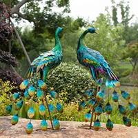 Ornements de jardin en métal, 20 pièces, ensemble de sculptures d'animaux, décoration de tige de pelouse pour Patio et jardin d'extérieur, nouveau Design