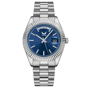 Fashion Business Casual Kalender Klok Mannen Horloges Pols Met Aangepaste Logo Ontwerp Automatische Horloge Mannen