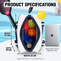 Sac de raquette de pickleball personnalisé avec poche séparée pour raquette, sac de sport à bandoulière pour hommes et femmes