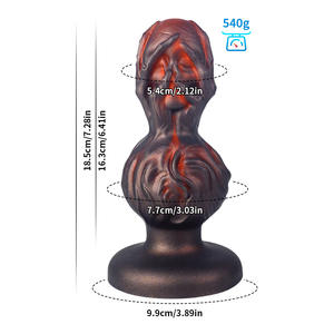 Unisex Adult Anal Sexspielzeug Set Neues Design Fantasy Monster Dildo & Silikon Butt Plug Praktisch für männliche und weibliche Fantasie - Product Image 3