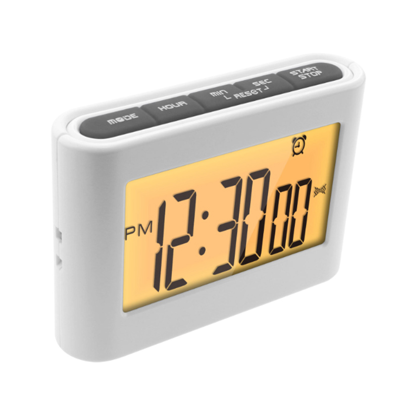 LCD Digital Kitchen Timer Alarm Clock with Magnetic Back and Retractable Stand
