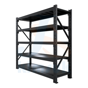 Estanterías de Acero Ajustables de 4 Niveles sin Pernos con Estantes de Hierro Metálico para Almacén y Supermercado - Product Image 4