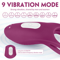 Anneau vibrant pour pénis S-hande, vibromasseur en silicone, anneau pour pénis, retardateur d'éjaculation, jouets sexuels pour hommes, jouets sexuels pour adultes, pénis