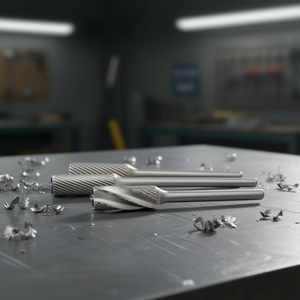 Fresa Rotativa Cilíndrica Ttake Ab8100, Diámetro de 9.6 mm, Longitud de 64 mm, Corte Z6, para Perforación y Pulido de Metal - Product Image 3